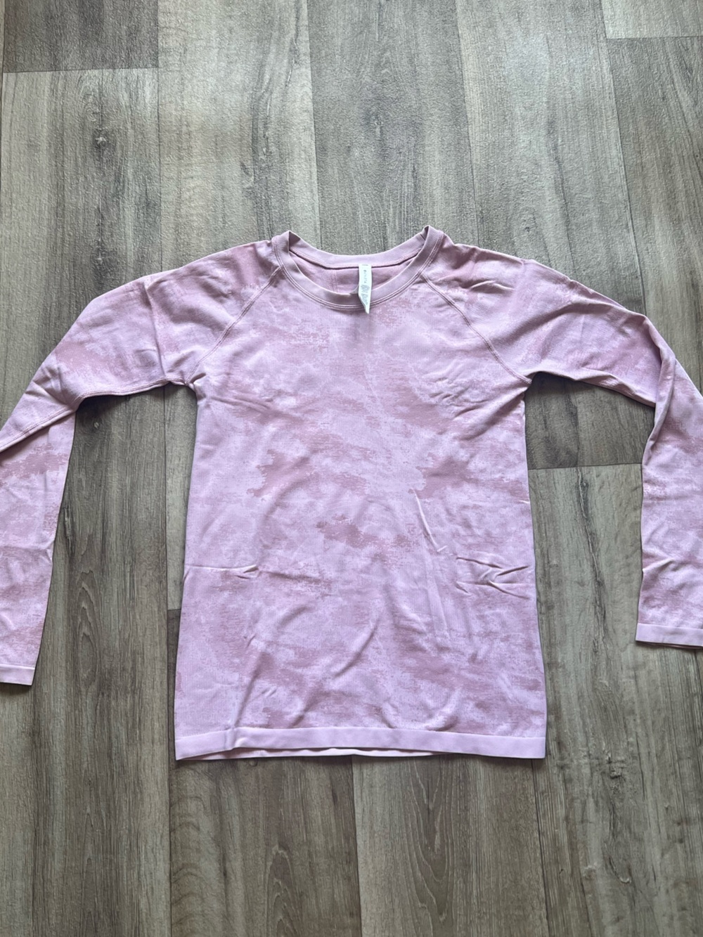 Athleta Pink Textured Long Sleeve Top